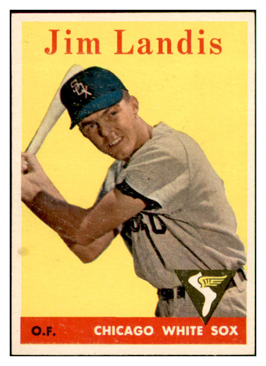 1958 Topps Baseball #108 Jim Landis White Sox EX-MT 535650