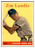 1958 Topps Baseball #108 Jim Landis White Sox EX-MT 535650