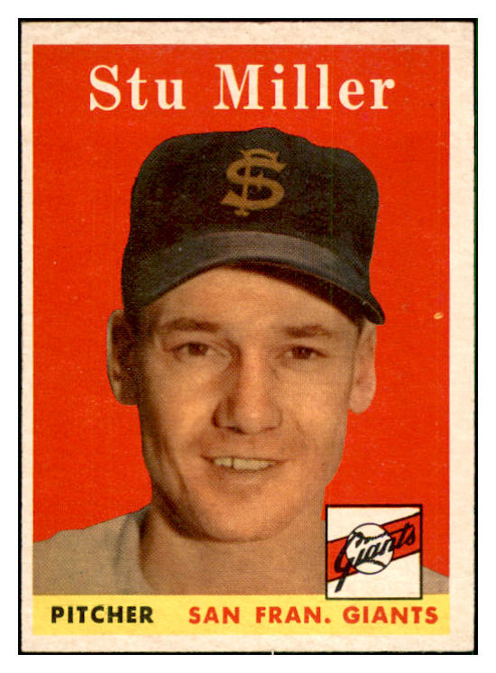 1958 Topps Baseball #111 Stu Miller Giants EX-MT 535653