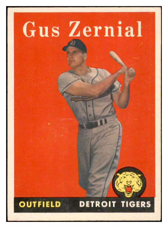 1958 Topps Baseball #112 Gus Zernial Tigers EX-MT 535654
