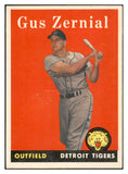 1958 Topps Baseball #112 Gus Zernial Tigers EX-MT 535654