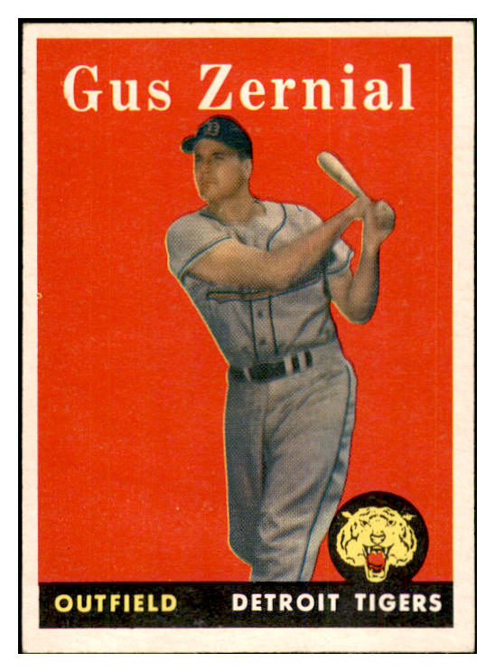1958 Topps Baseball #112 Gus Zernial Tigers EX-MT 535655
