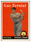 1958 Topps Baseball #112 Gus Zernial Tigers EX-MT 535655
