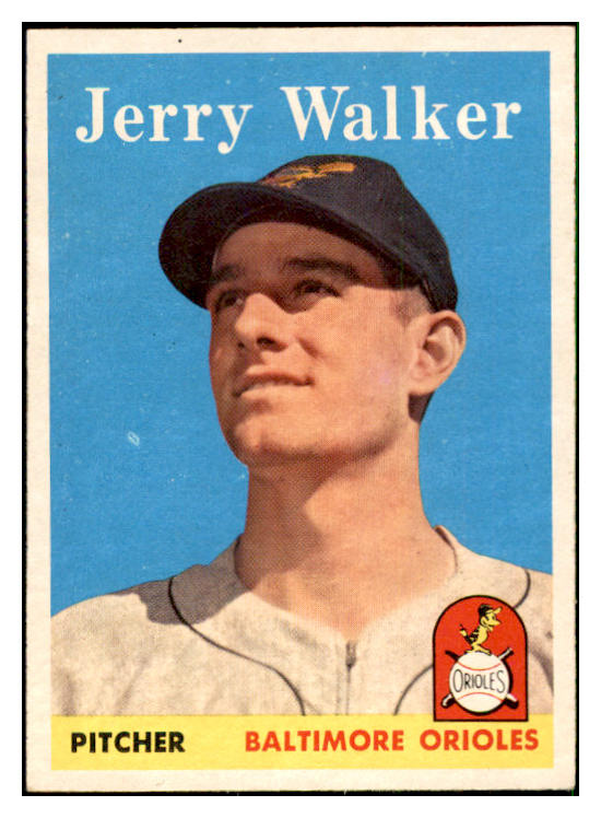 1958 Topps Baseball #113 Jerry Walker Orioles EX-MT 535657