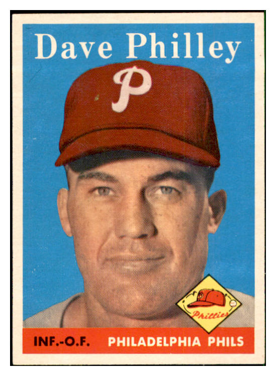 1958 Topps Baseball #116 Dave Philley Phillies EX-MT 535660
