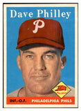 1958 Topps Baseball #116 Dave Philley Phillies EX-MT 535660