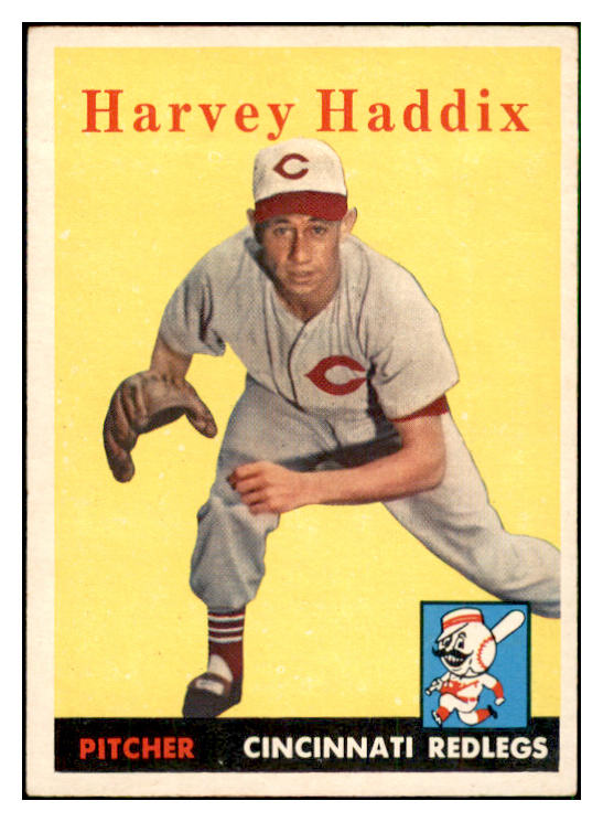 1958 Topps Baseball #118 Harvey Haddix Reds EX-MT 535663