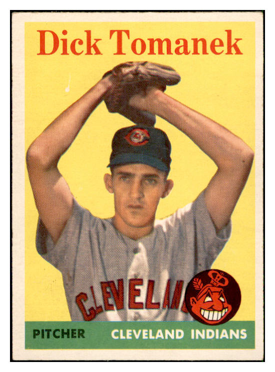 1958 Topps Baseball #123 Dick Tomanek Indians EX-MT 535668