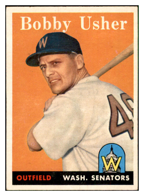 1958 Topps Baseball #124 Bobby Usher Senators EX-MT 535669