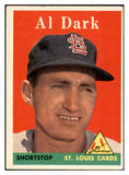 1958 Topps Baseball #125 Al Dark Cardinals EX-MT 535670