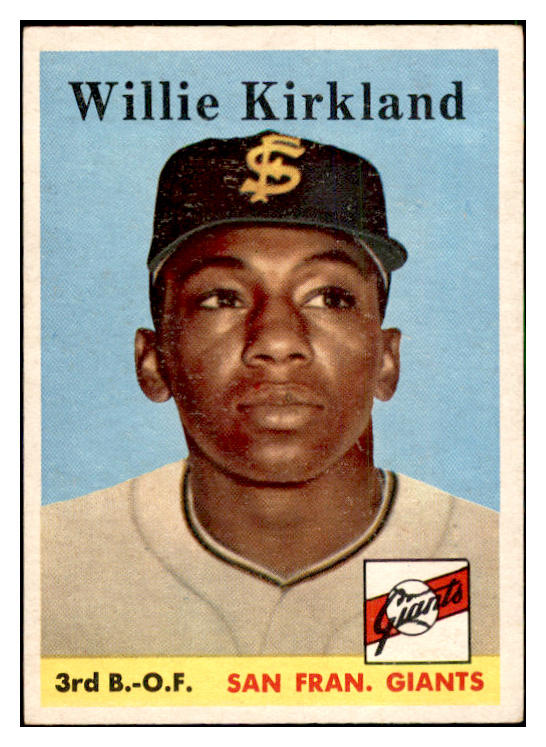 1958 Topps Baseball #128 Willie Kirkland Giants EX-MT 535674