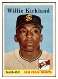1958 Topps Baseball #128 Willie Kirkland Giants EX-MT 535674