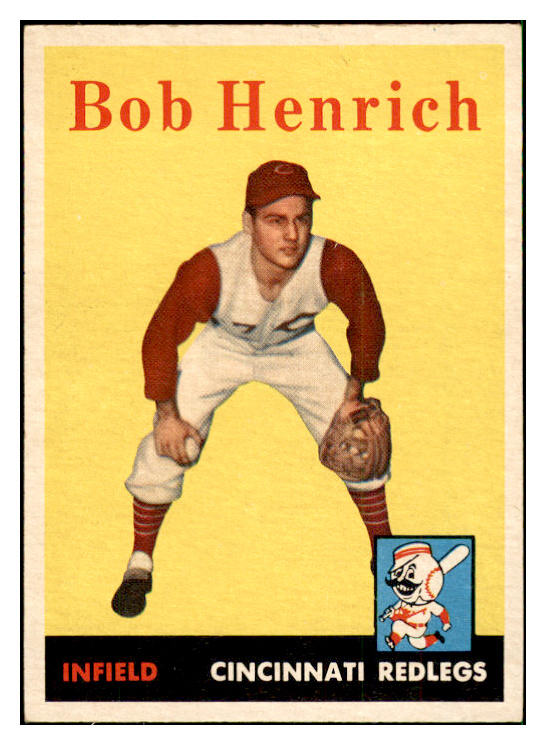 1958 Topps Baseball #131 Bob Henrich Reds EX-MT 535677