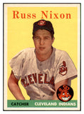 1958 Topps Baseball #133 Russ Nixon Indians EX-MT 535678