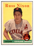 1958 Topps Baseball #133 Russ Nixon Indians EX-MT 535679