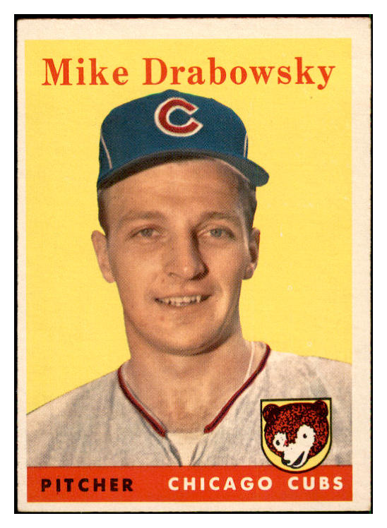 1958 Topps Baseball #135 Moe Drabowsky Cubs EX-MT 535680