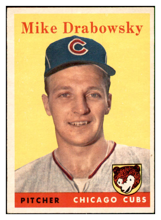 1958 Topps Baseball #135 Moe Drabowsky Cubs EX-MT 535681