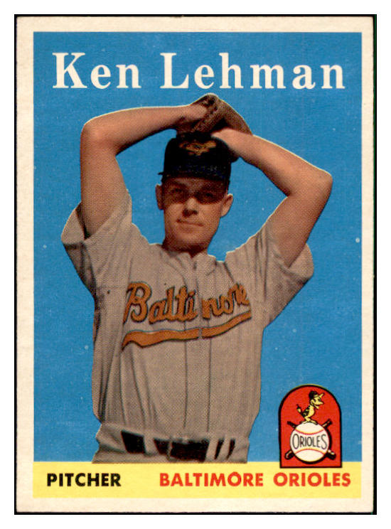 1958 Topps Baseball #141 Ken Lehman Orioles EX-MT 535690