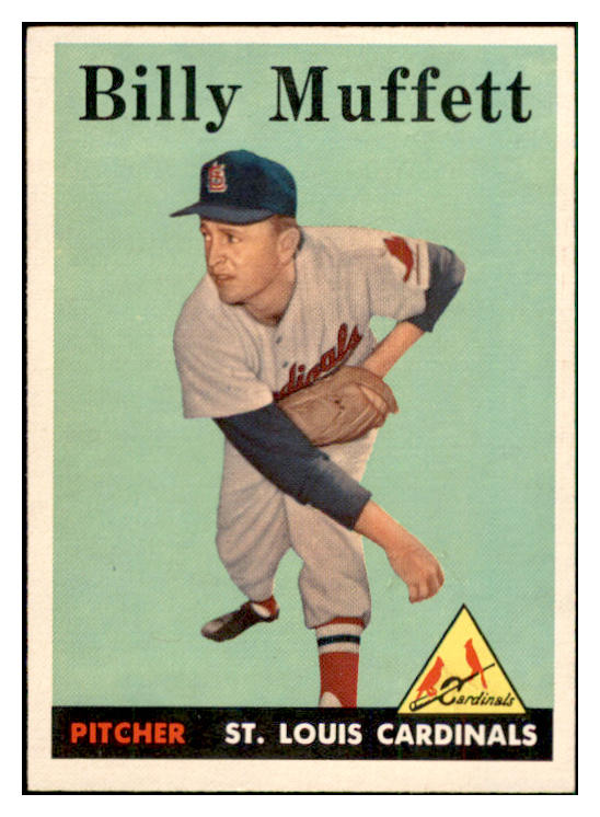 1958 Topps Baseball #143 Billy Muffett Cardinals EX-MT 535691