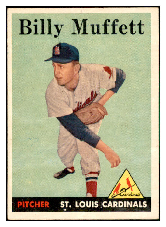 1958 Topps Baseball #143 Billy Muffett Cardinals EX-MT 535692