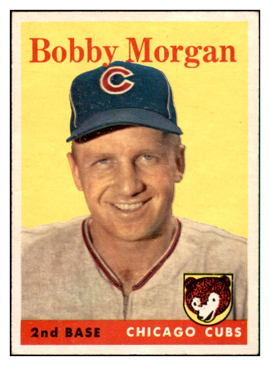 1958 Topps Baseball #144 Bobby Morgan Cubs EX-MT 535693