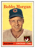 1958 Topps Baseball #144 Bobby Morgan Cubs EX-MT 535693
