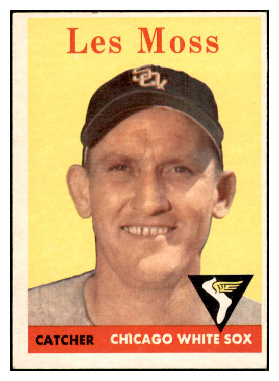 1958 Topps Baseball #153 Les Moss White Sox EX-MT 535703