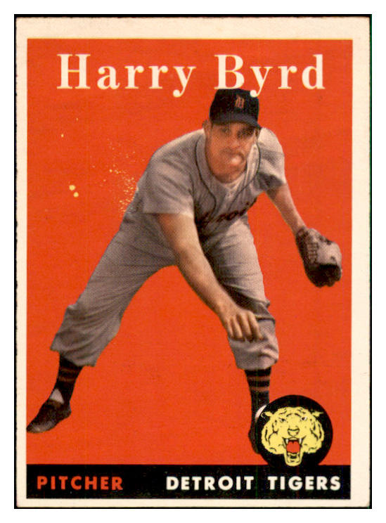 1958 Topps Baseball #154 Harry Byrd Tigers EX-MT 535705