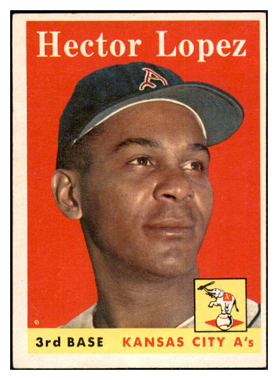 1958 Topps Baseball #155 Hector Lopez A's EX-MT 535706