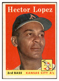1958 Topps Baseball #155 Hector Lopez A's EX-MT 535706