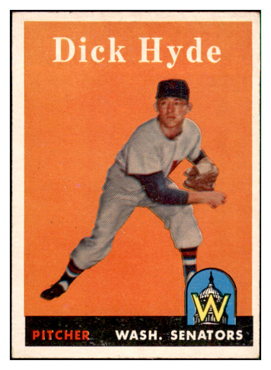 1958 Topps Baseball #156 Dick Hyde Senators EX-MT 535707