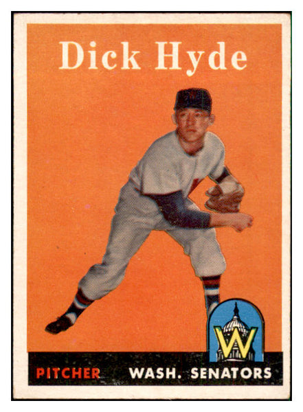 1958 Topps Baseball #156 Dick Hyde Senators EX-MT 535707