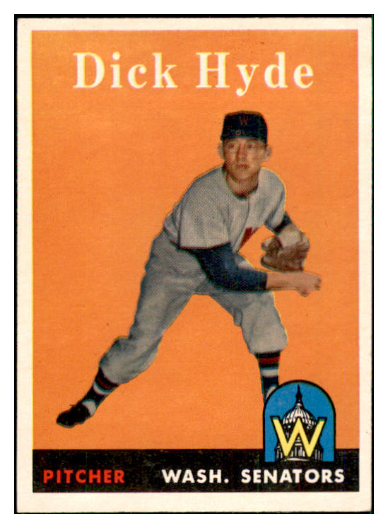 1958 Topps Baseball #156 Dick Hyde Senators EX-MT 535708