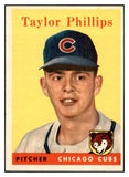 1958 Topps Baseball #159 Taylor Phillips Cubs EX-MT 535711