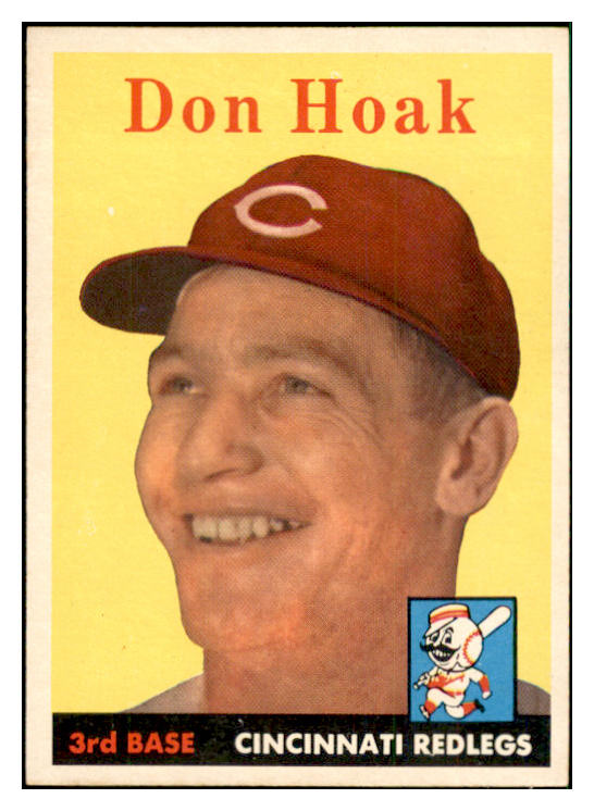 1958 Topps Baseball #160 Don Hoak Reds EX-MT 535712