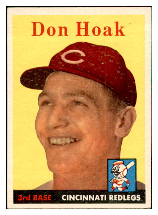 1958 Topps Baseball #160 Don Hoak Reds EX-MT 535713