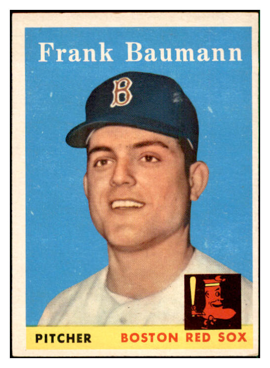 1958 Topps Baseball #167 Frank Baumann Red Sox EX-MT 535720