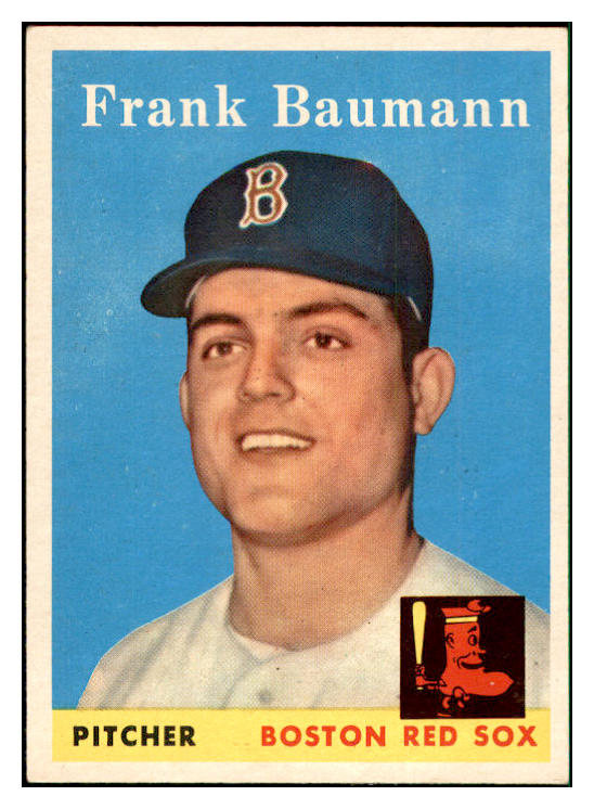 1958 Topps Baseball #167 Frank Baumann Red Sox EX-MT 535721