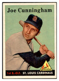 1958 Topps Baseball #168 Joe Cunningham Cardinals EX-MT 535722