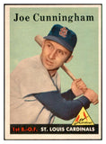1958 Topps Baseball #168 Joe Cunningham Cardinals EX-MT 535723