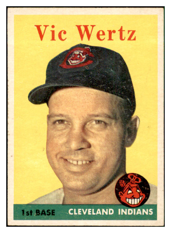 1958 Topps Baseball #170 Vic Wertz Indians EX-MT 535726