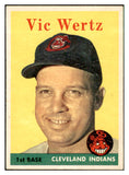 1958 Topps Baseball #170 Vic Wertz Indians EX-MT 535726