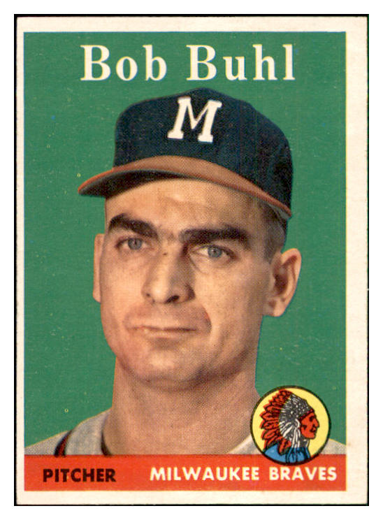 1958 Topps Baseball #176 Bob Buhl Braves EX-MT 535733