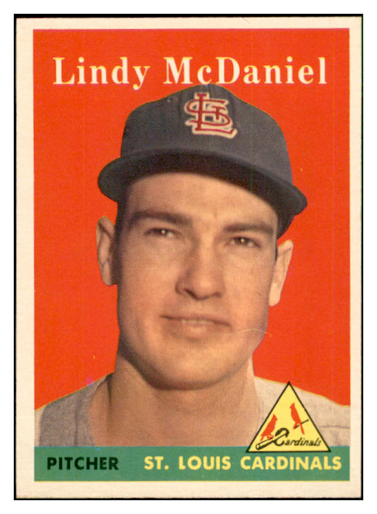 1958 Topps Baseball #180 Lindy McDaniel Cardinals EX-MT 535736
