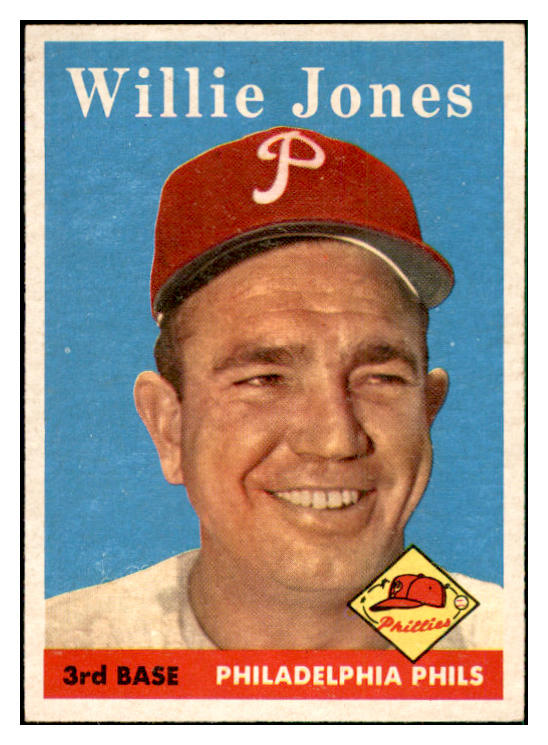 1958 Topps Baseball #181 Willie Jones Phillies EX-MT 535738