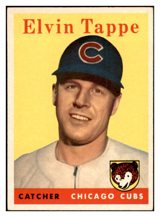 1958 Topps Baseball #184 Elvin Tappe Cubs EX-MT 535743