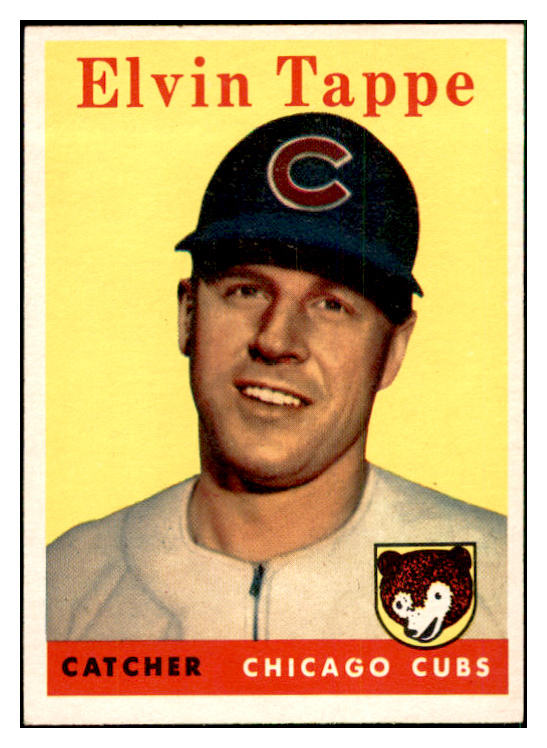 1958 Topps Baseball #184 Elvin Tappe Cubs EX-MT 535744