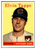1958 Topps Baseball #184 Elvin Tappe Cubs EX-MT 535744