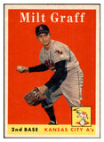 1958 Topps Baseball #192 Milt Graff A's EX-MT 535754