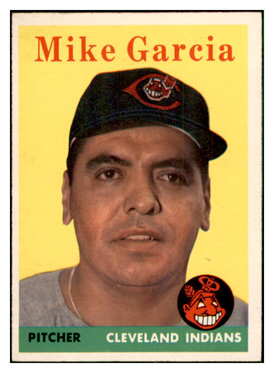 1958 Topps Baseball #196 Mike Garcia Indians EX-MT 535758